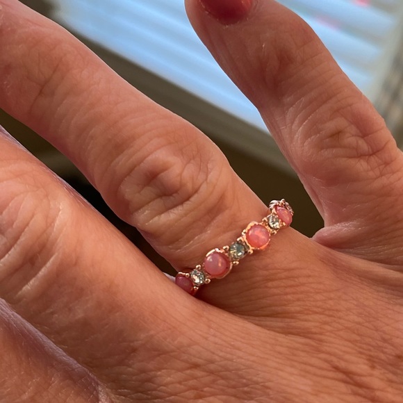 Pink Fire Opal Ring - Picture 3 of 3